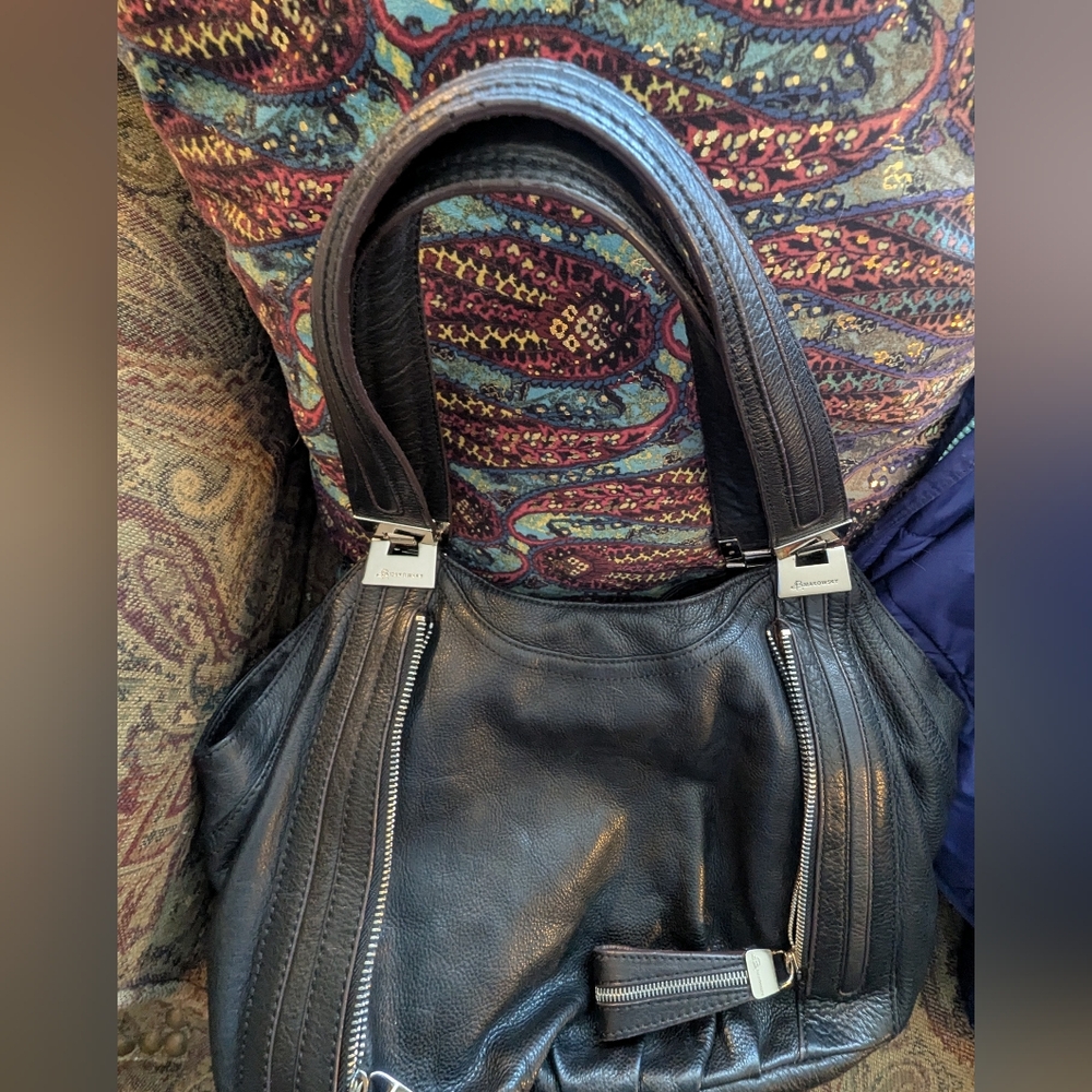 BMackowsky Hobo Bag In Black Leather - Picture 13 of 14